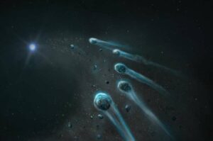 Ślady lodowego planetozymala w atmosferze białego karła WD 1647+375